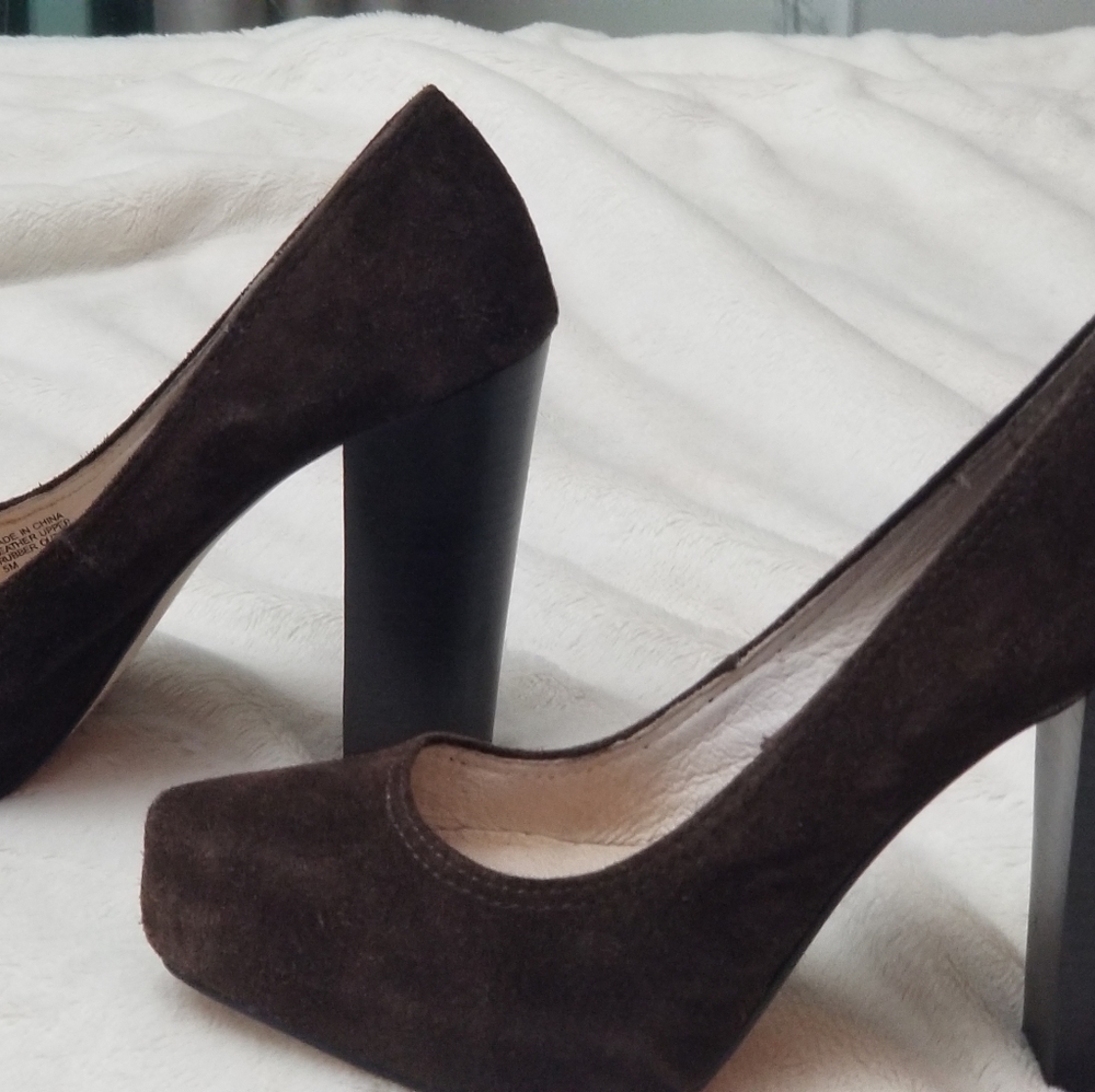 Michael Kors brown suede shoes pumps sz 5